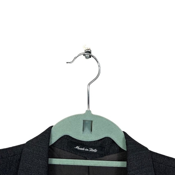 Vito Rufolo Blazer Suit Jacket Super 100 Ventless Gray Men 44R Made in Italy - Picture 3 of 7